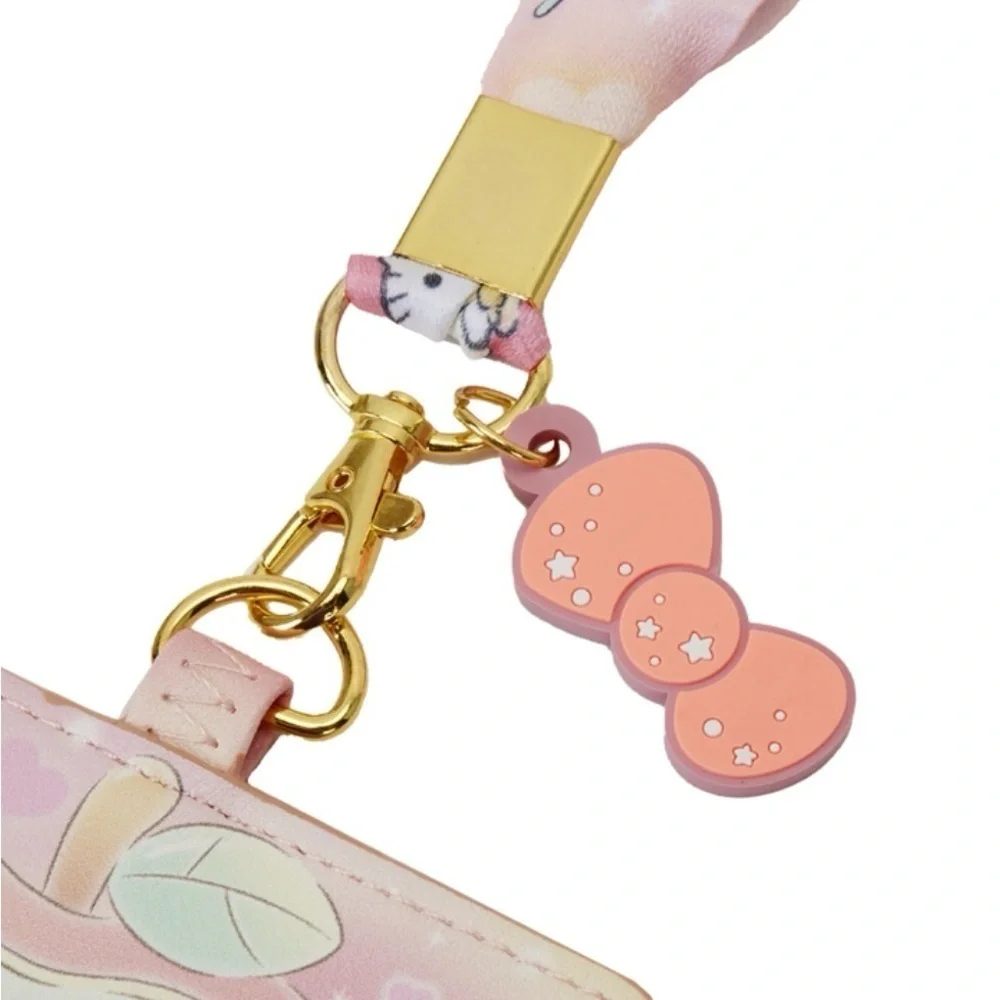 Loungefly Pink Hello Kitty Lanyard and Cardholder